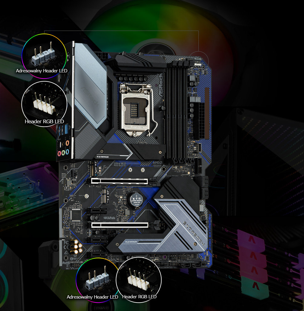 CPU Asrock Z490 Extreme4 + Intel i9-11900KF ASRock > Z490 Extreme4